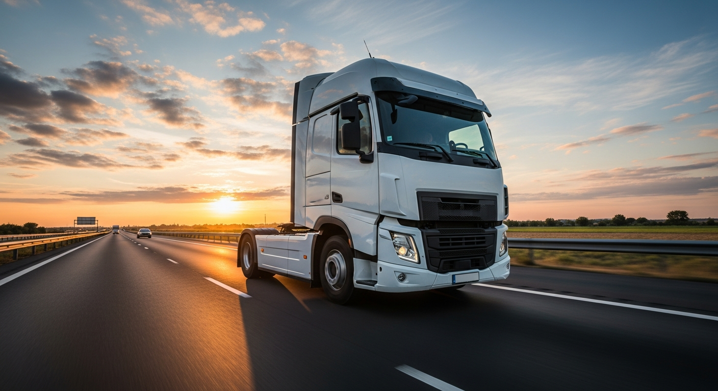 Cox Supply Chain truck on highway